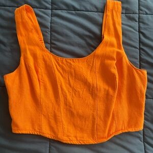Women’s orange corset